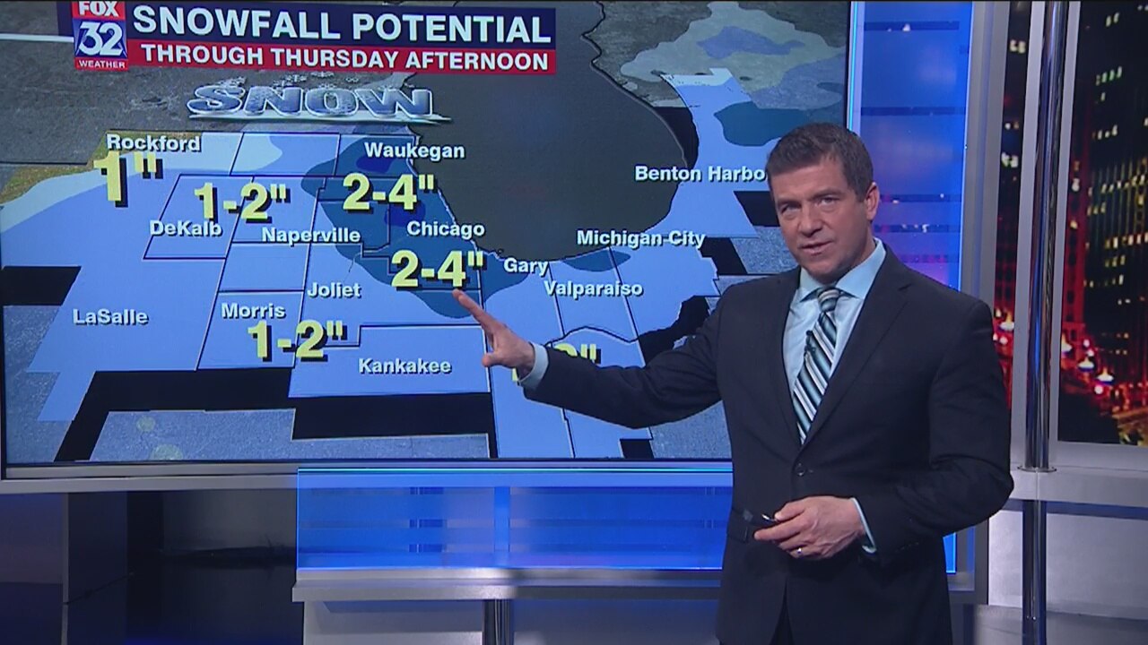 10 p.m. forecast for Chicagoland on Feb. 5