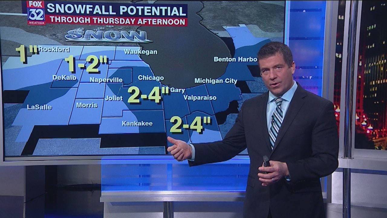 6 p.m. forecast for Chicagoland on Feb. 5