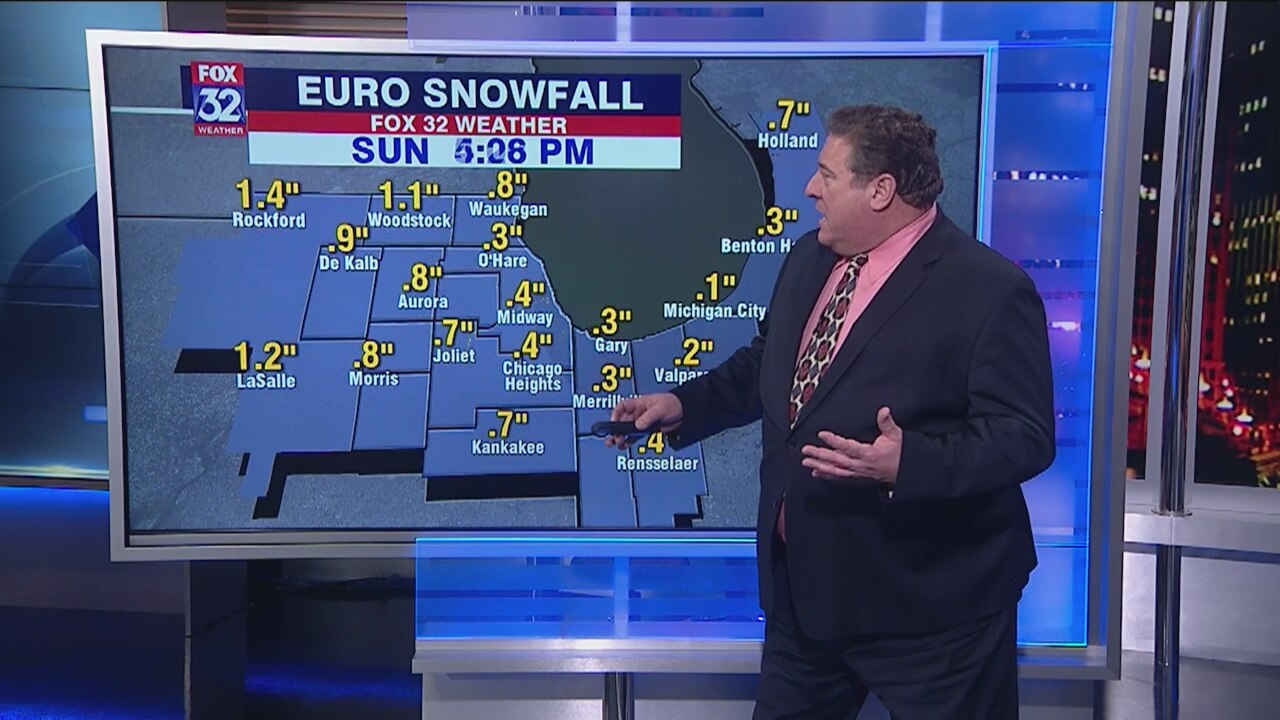 Nighttime forecast for Chicagoland on Feb. 7th