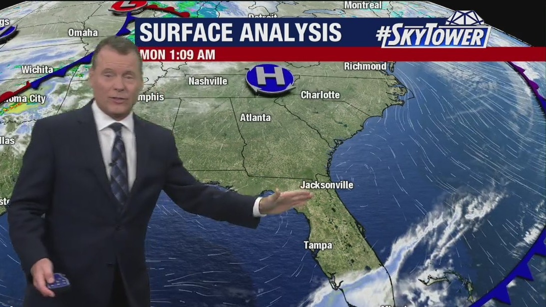 Monday morning forecast