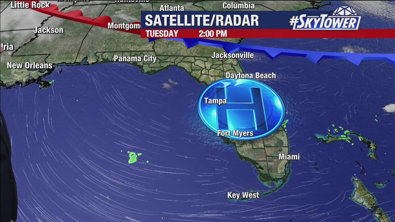 Tuesday evening forecast