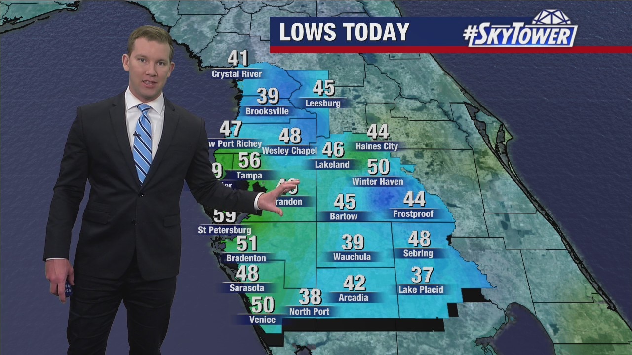 Sunday evening forecast