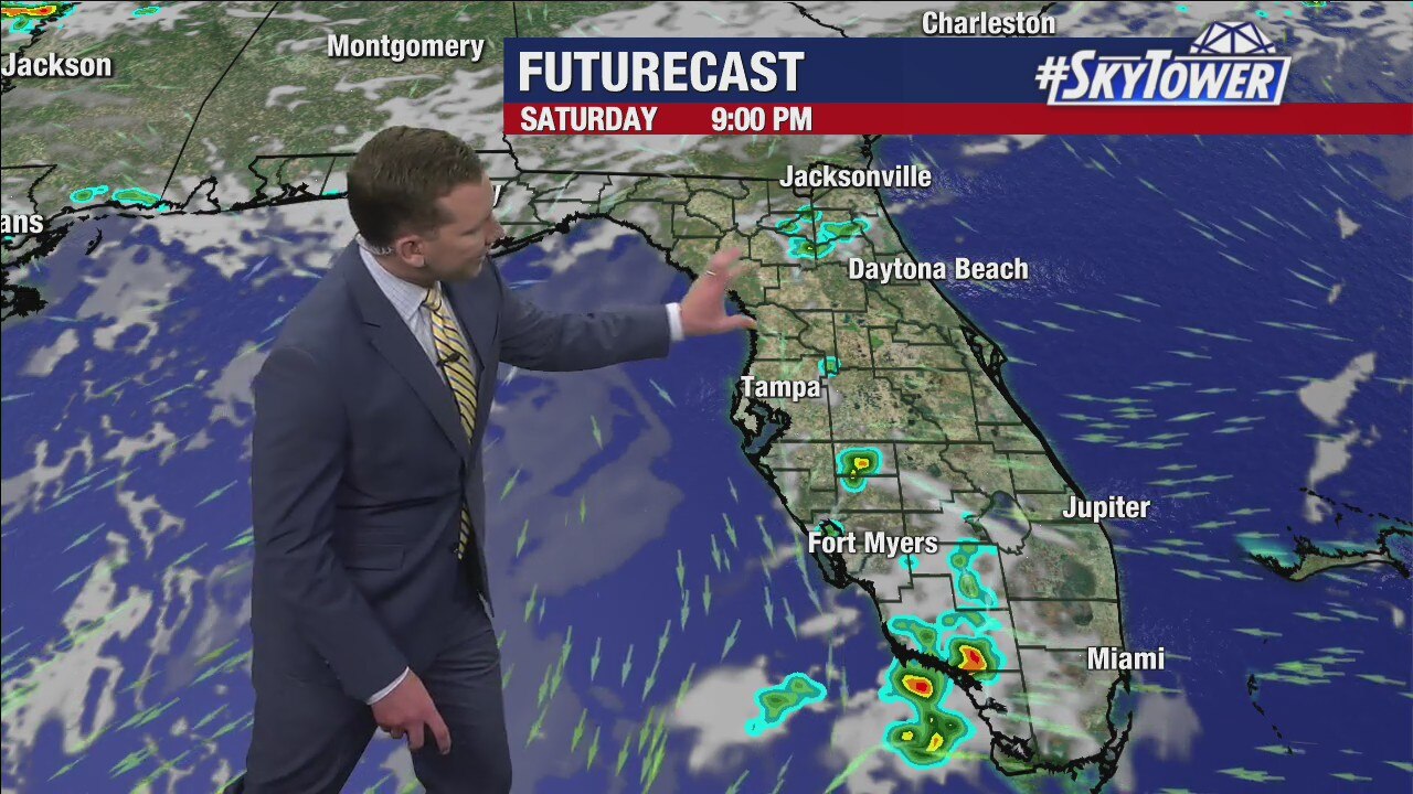 Friday evening forecast