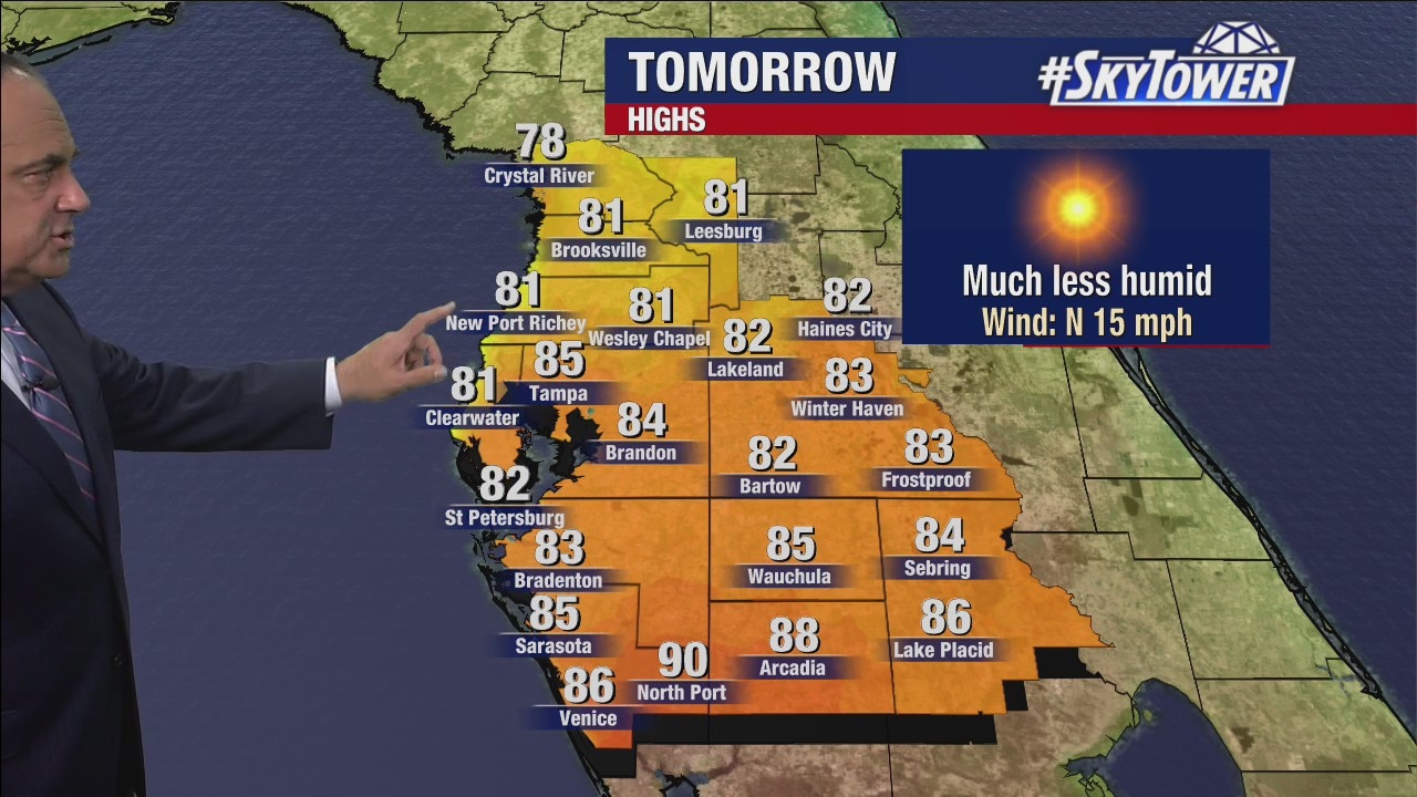 Monday evening forecast