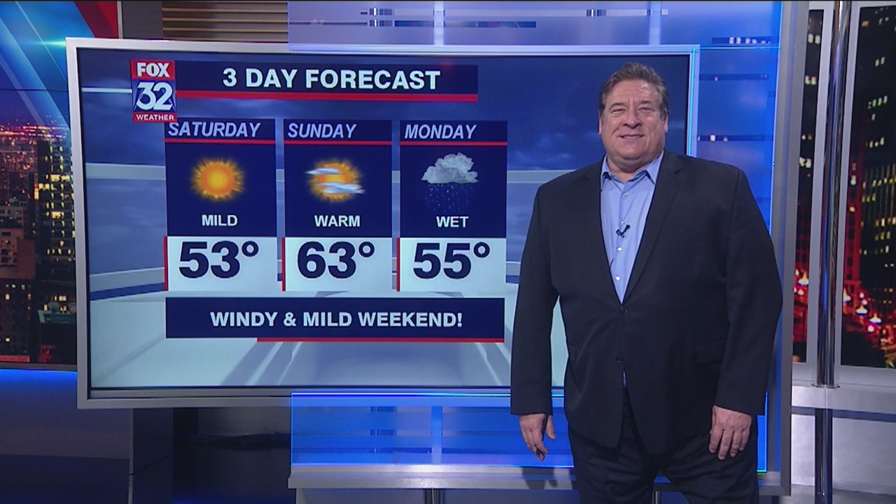 8:30 p.m. forecast for Chicagoland on March 6