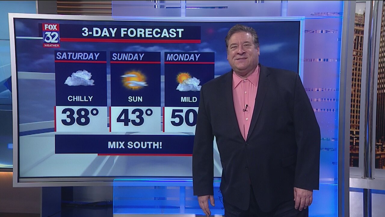 7 a.m. forecast for Chicagoland on March 14