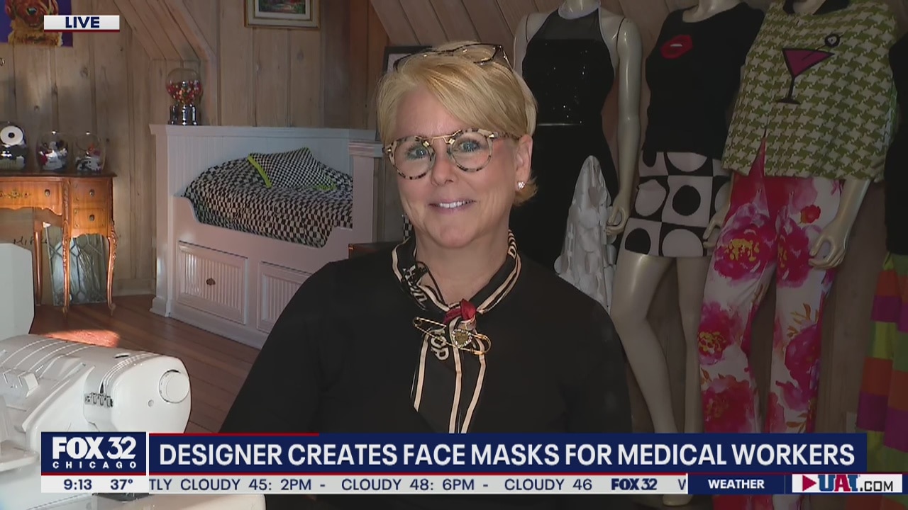 Designer creates face masks for medical workers facing shortage