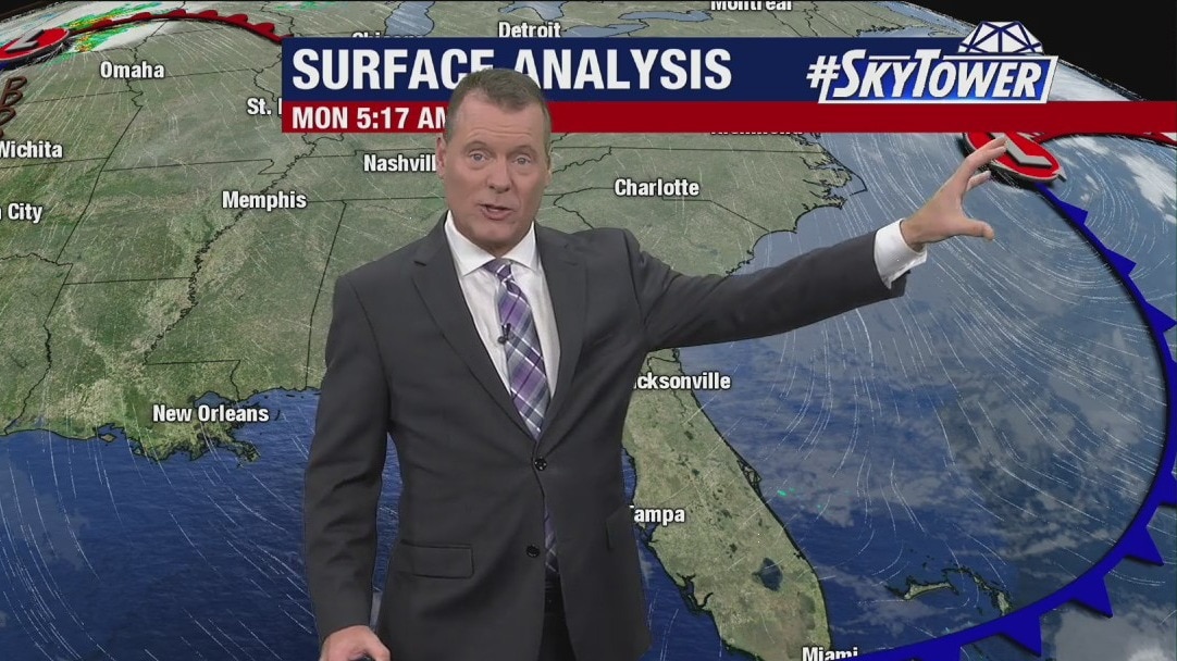 Monday morning forecast