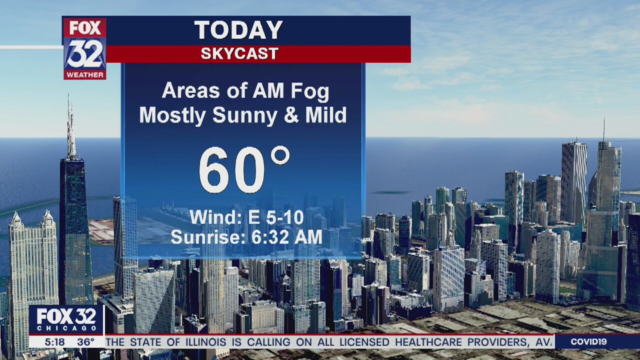 Morning forecast for Chicagoland on April 2nd