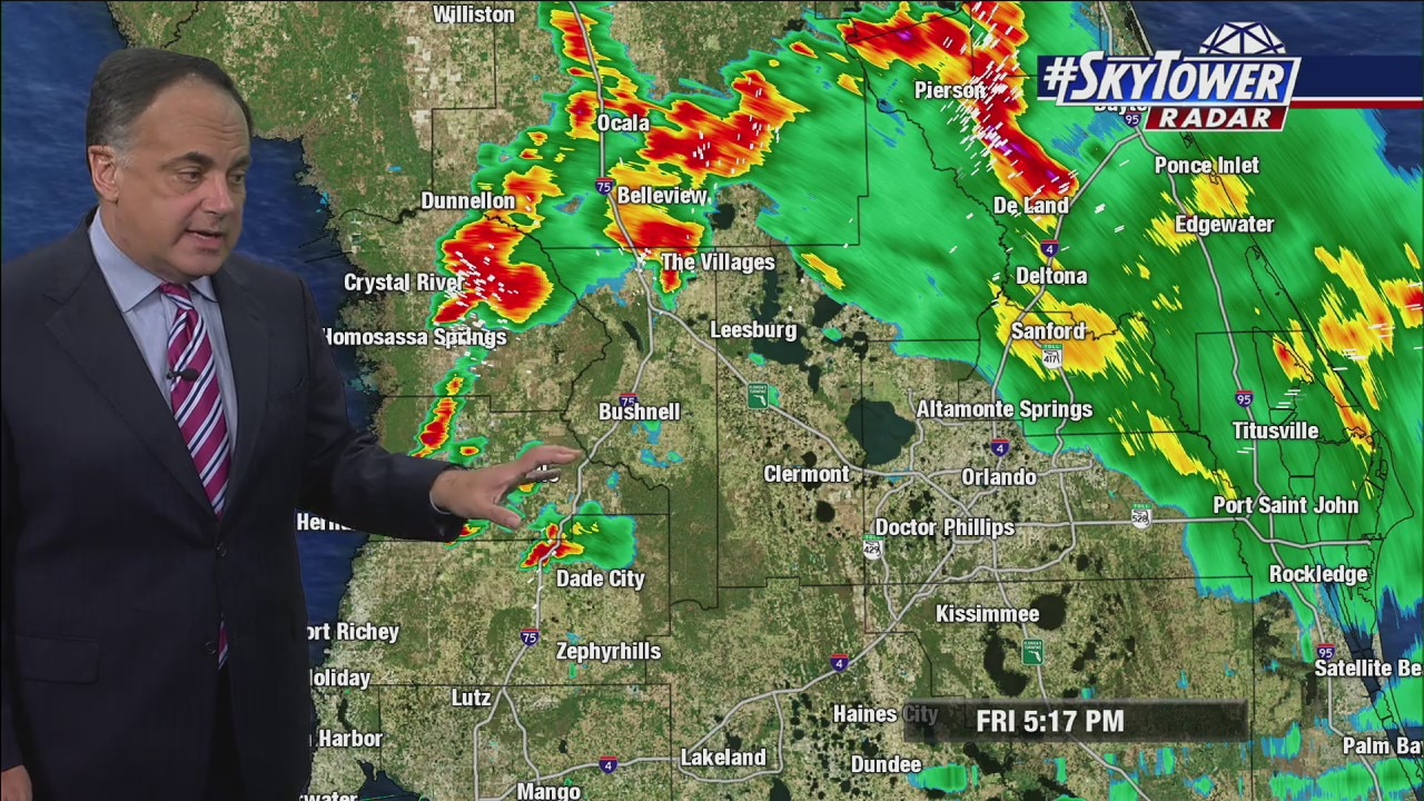 Friday evening forecast