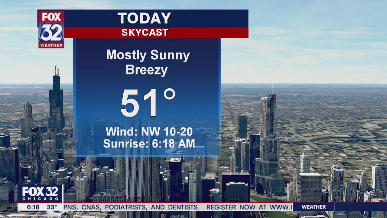 6 a.m. forecast for Chicagoland on April 10