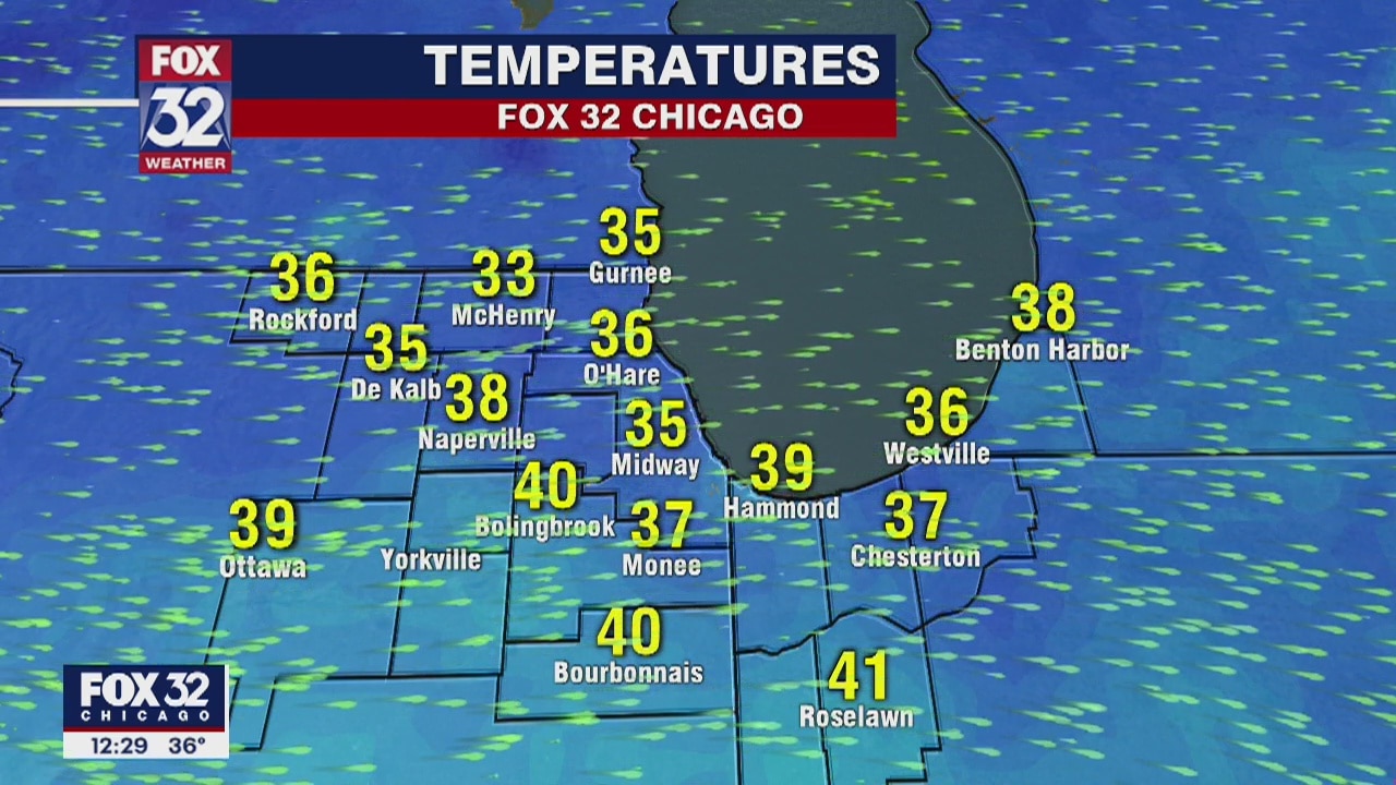 Afternoon forecast for Chicagoland on April 14th