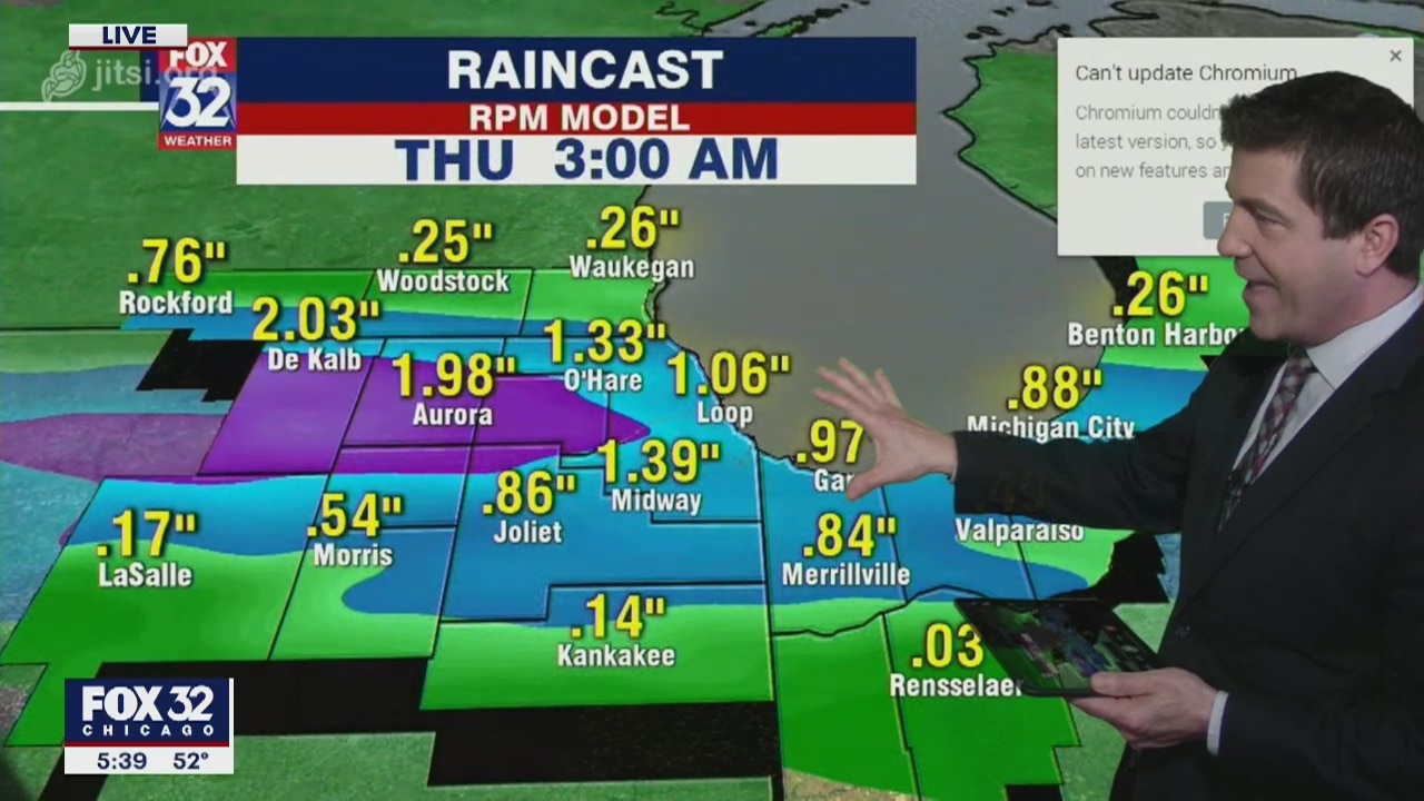 6 p.m. forecast for Chicagoland on April 21