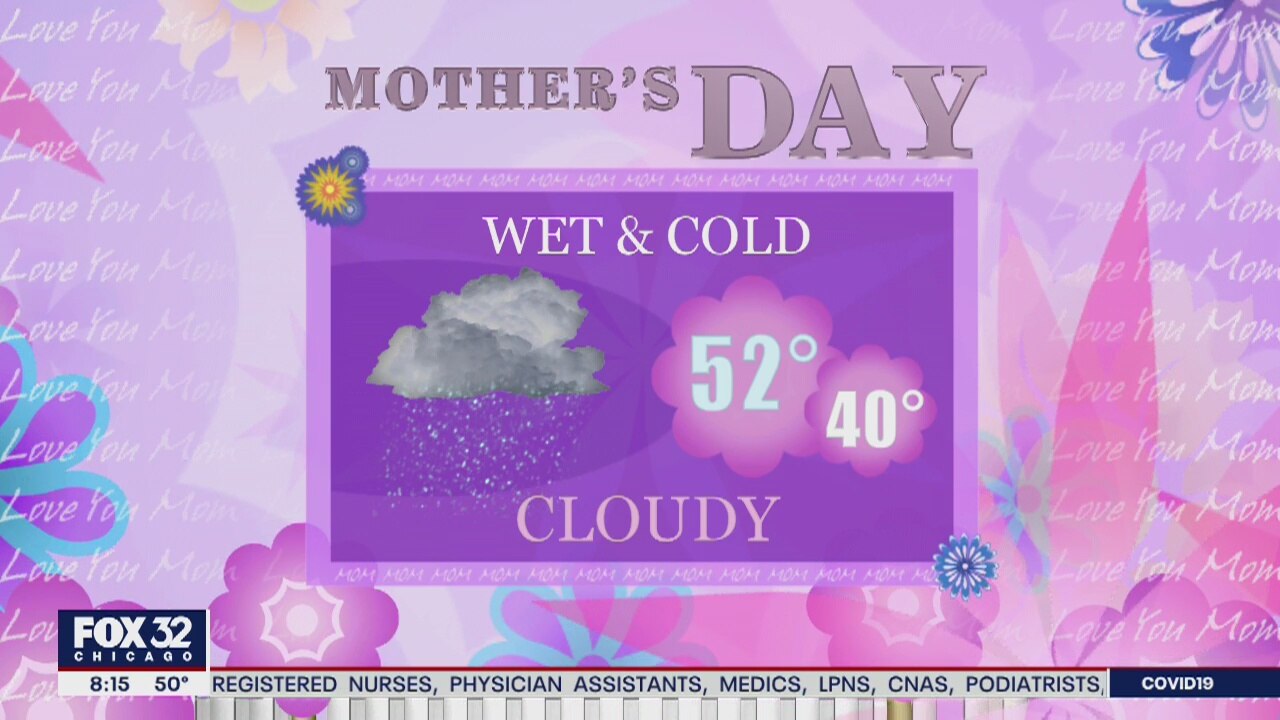 10 a.m. forecast for Chicagoland on May 10th
