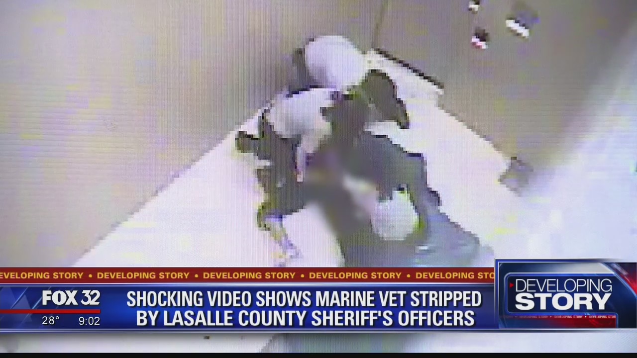 Marine veteran files lawsuit after video shows her being forcibly stripped by officers