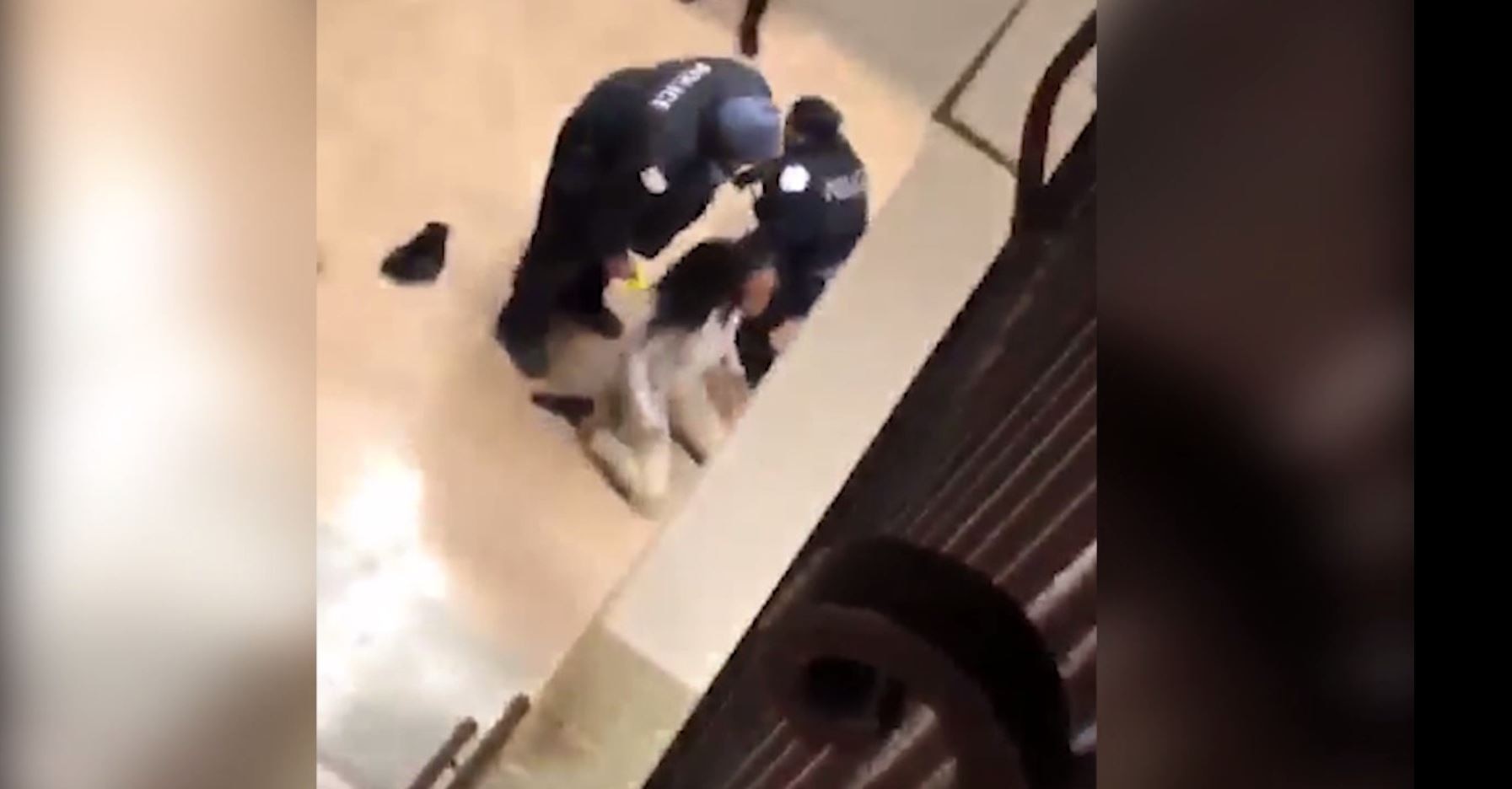 Video shows girl getting tased