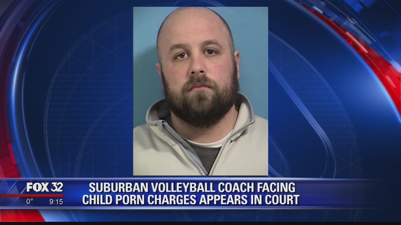 Suburban volleyball coach facing child porn charges appears in court