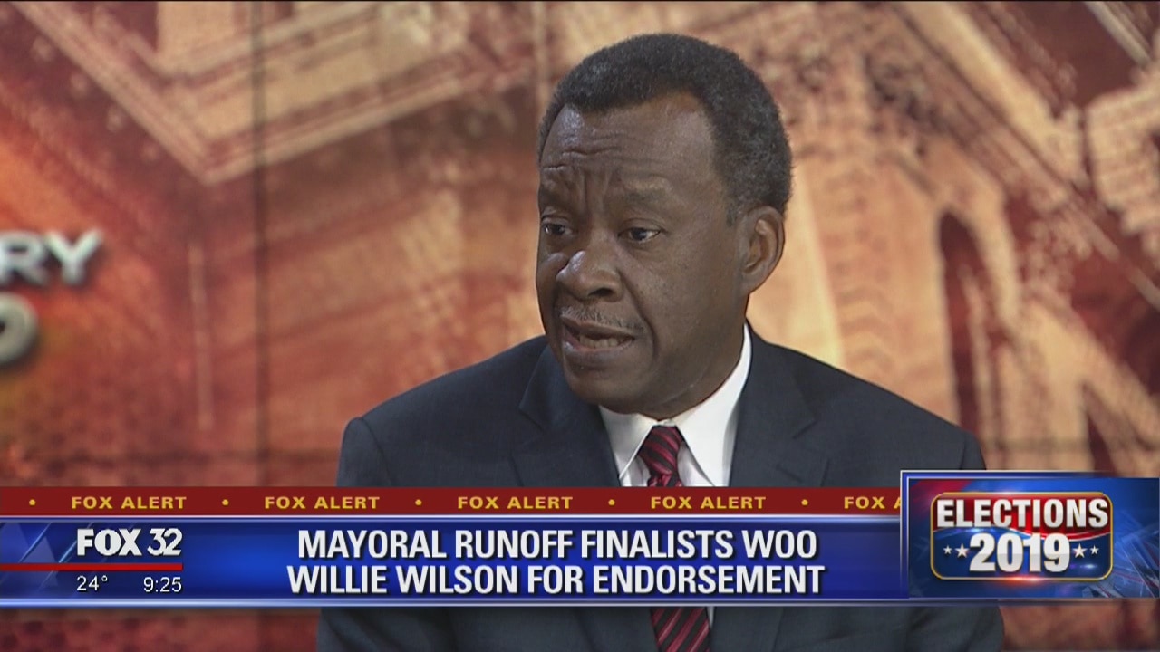 Mayoral runoff finalists woo Willie Wilson for endorsement