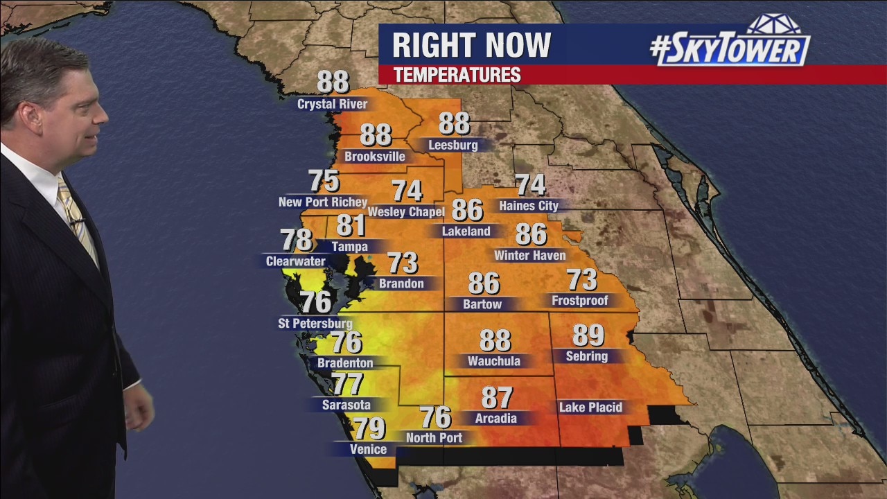 Monday afternoon forecast