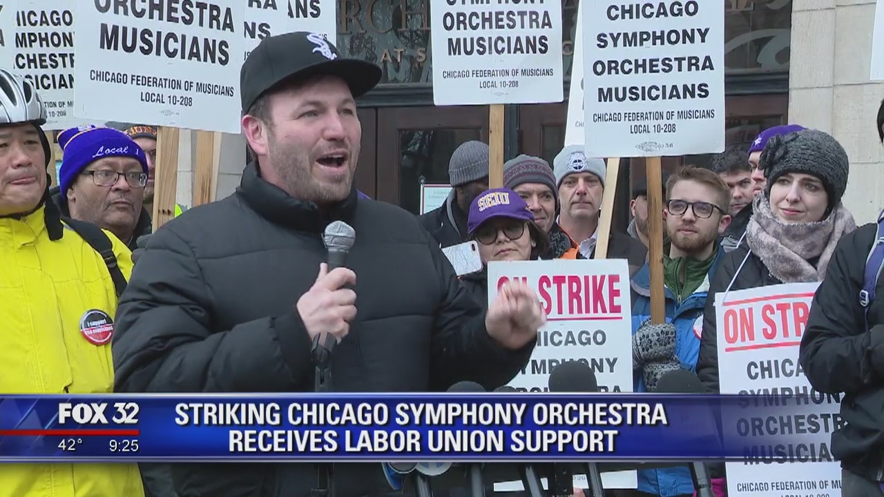 Striking Chicago Symphony Orchestra receives labor union support