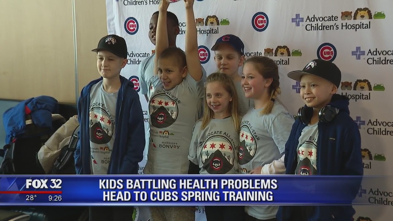 Kids battling health problems head to Cubs spring training