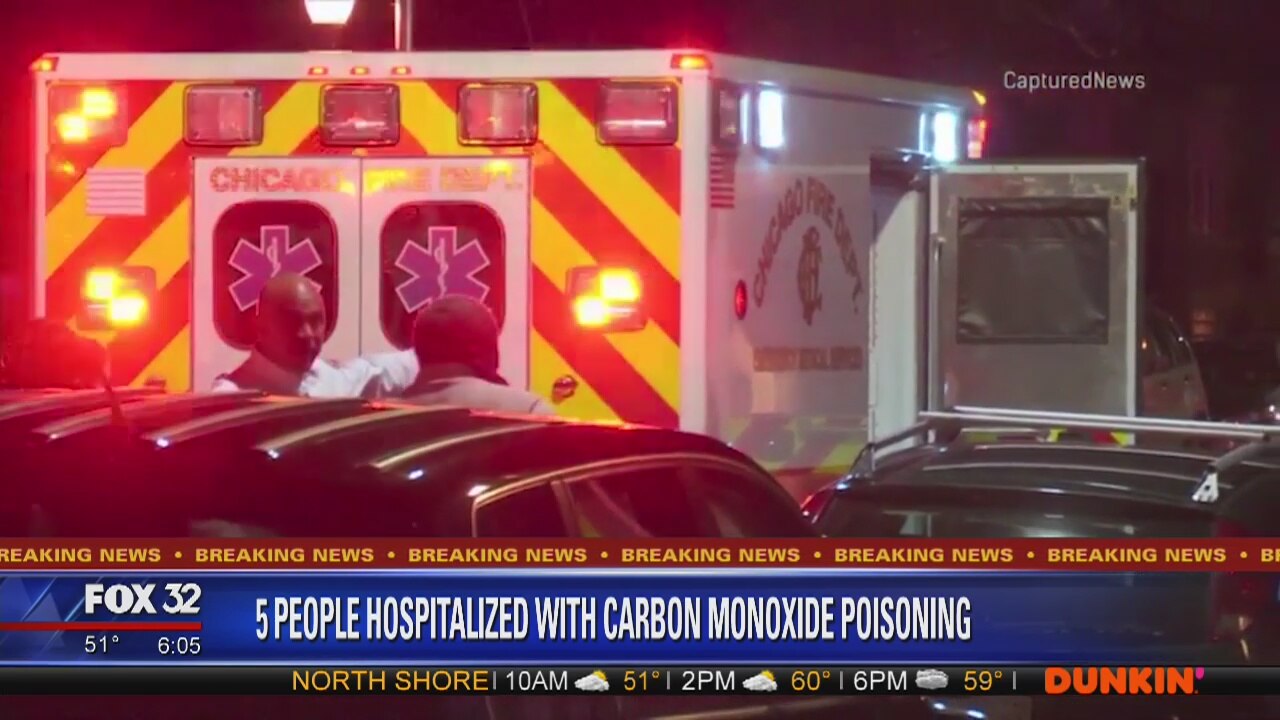 5 hospitalized with carbon monoxide poisoning in Bronzeville