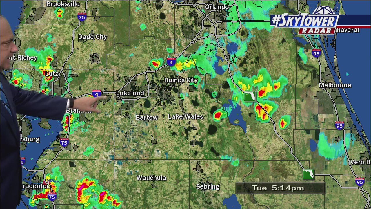 Tuesday evening forecast