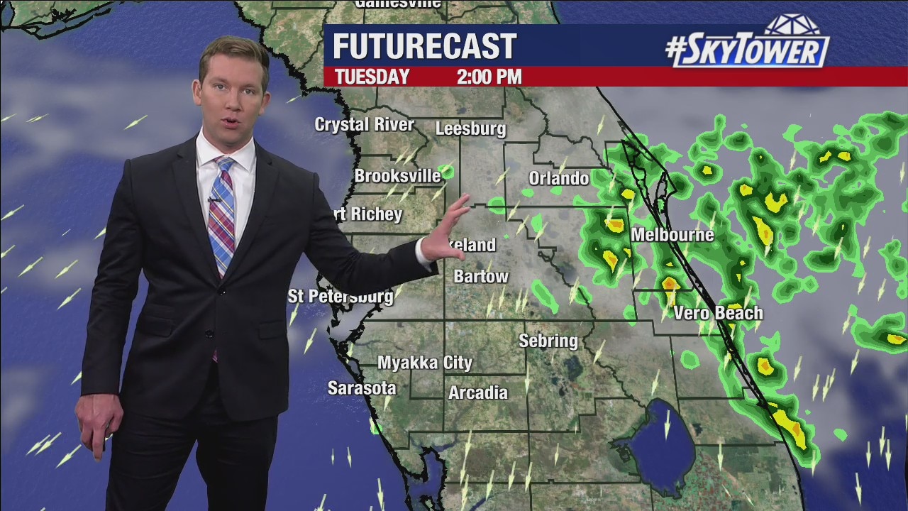 Monday evening forecast