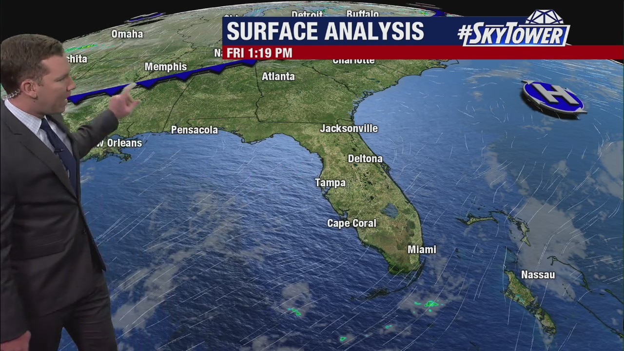 Friday evening forecast
