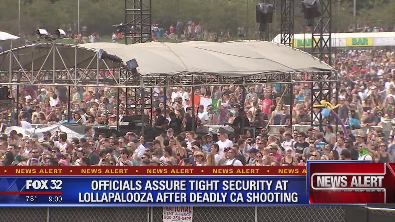 Security at Lollapalooza scrutinized after deadly California festival shooting