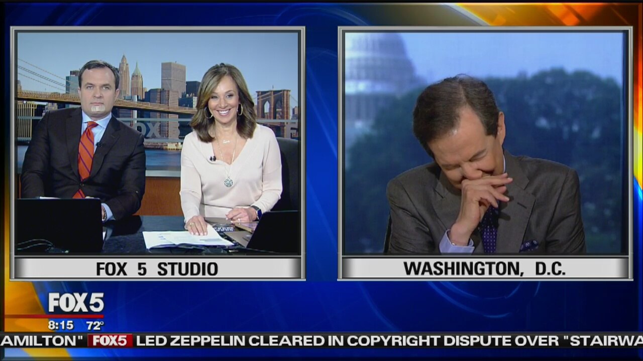 Chris Wallace cracks up