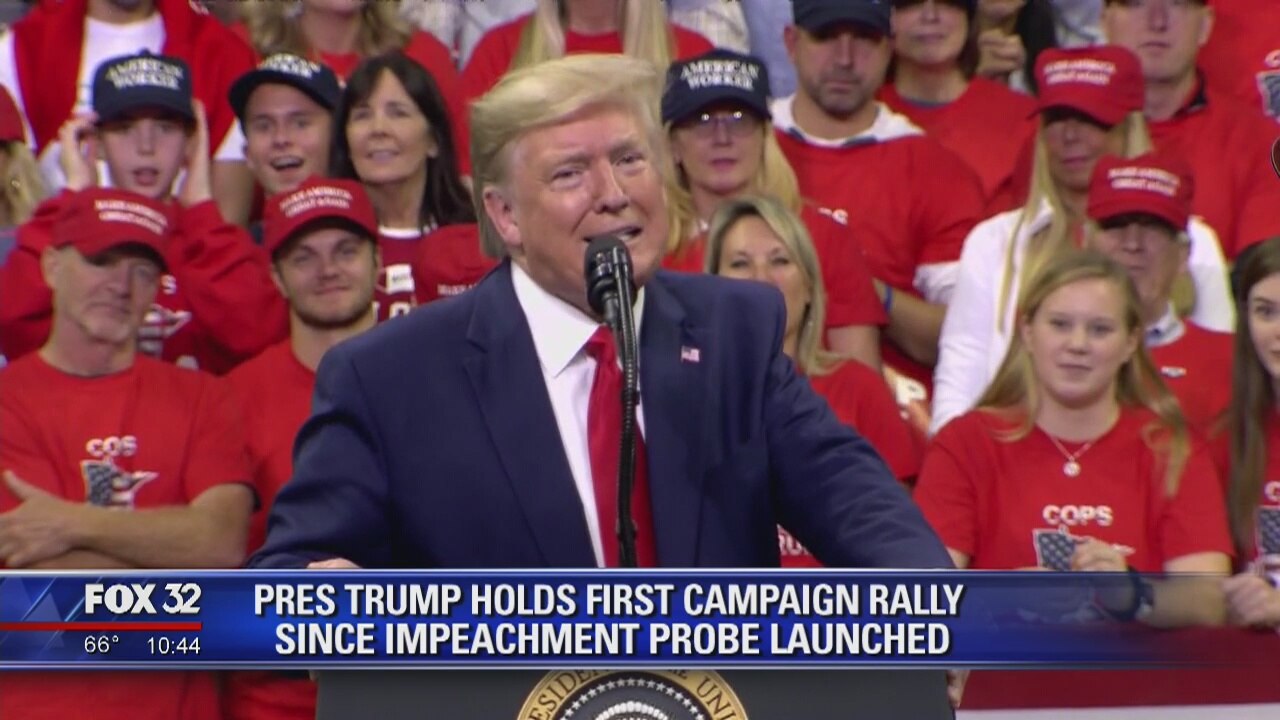 Trump slams Biden at rally
