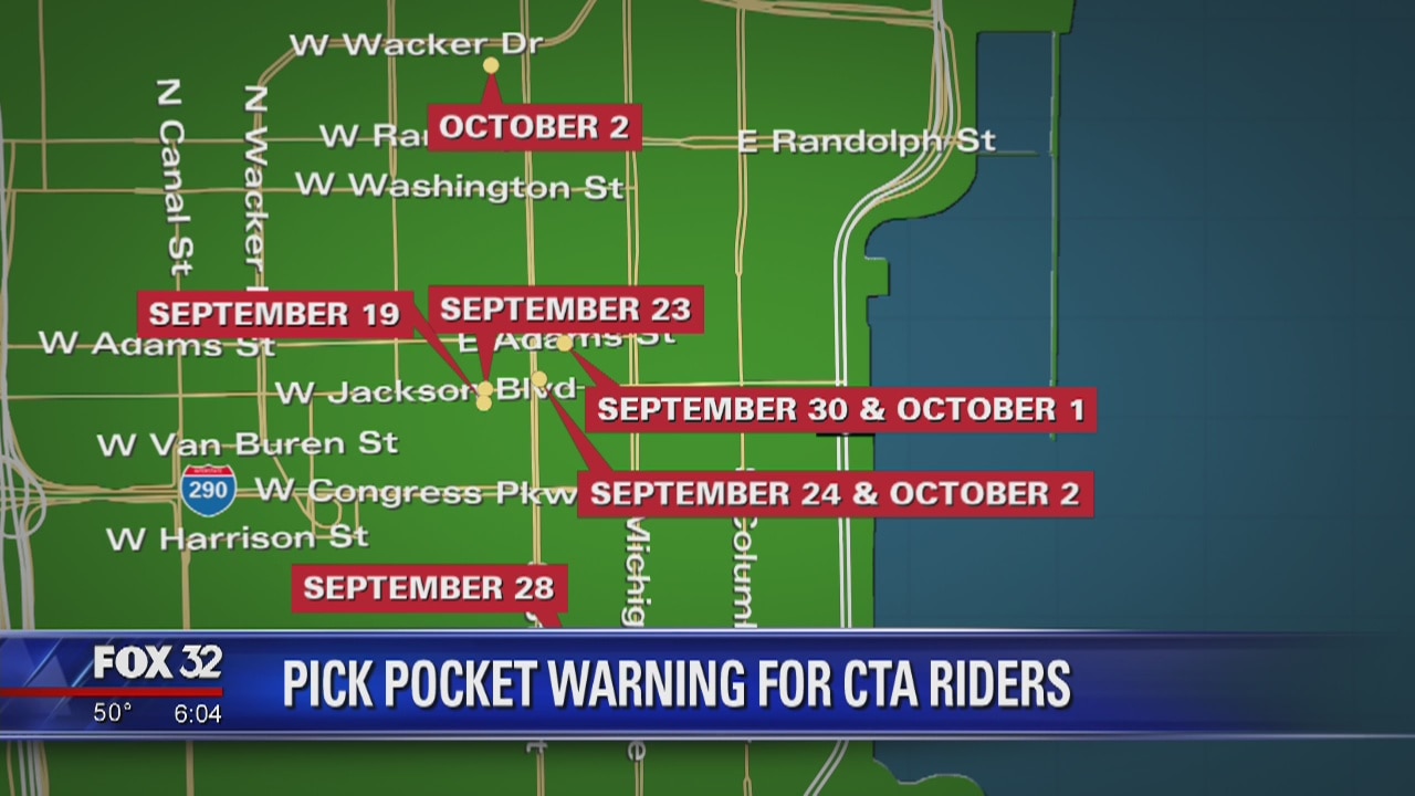 CTA riders targeted in series of pickpocket scams in the Loop