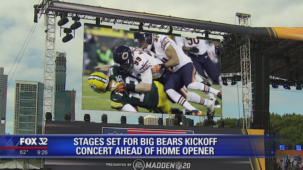 Stages set for big Bears kickoff, concert ahead of home opener against Packers