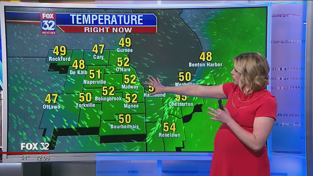 Noon forecast for Chicagoland on April 18th
