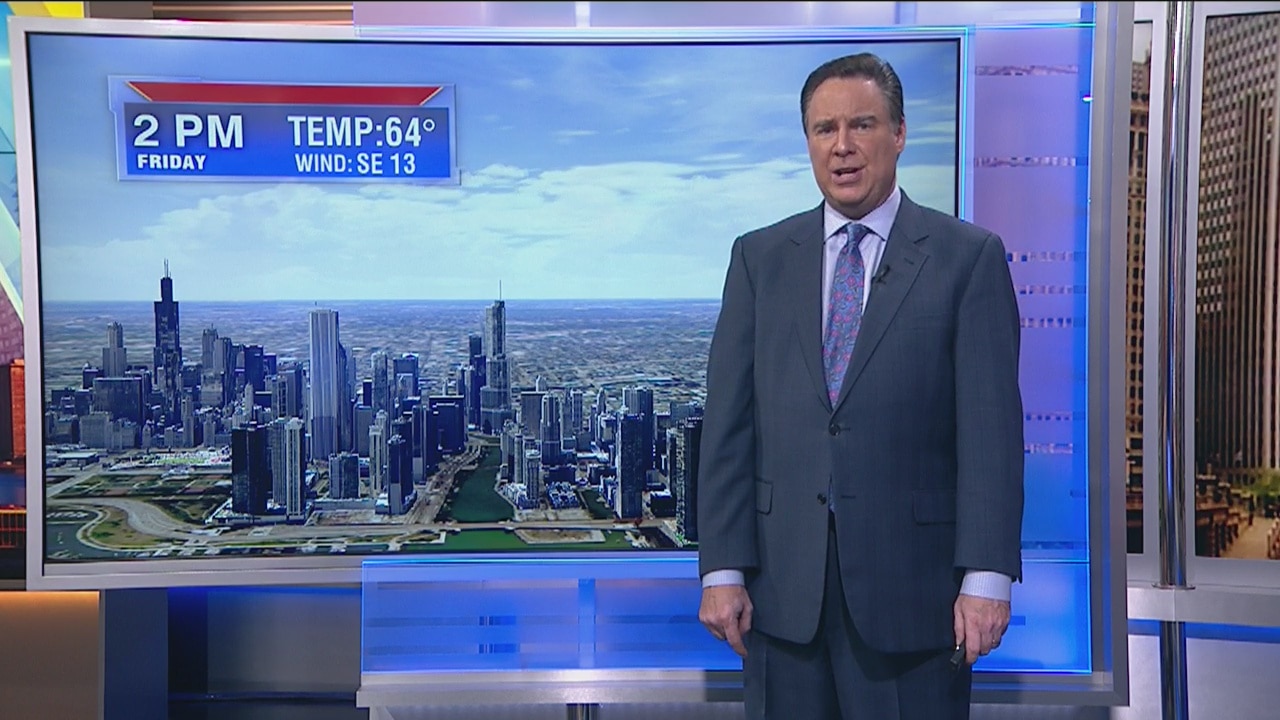 10 a.m. forecast for Chicagoland on May 24th