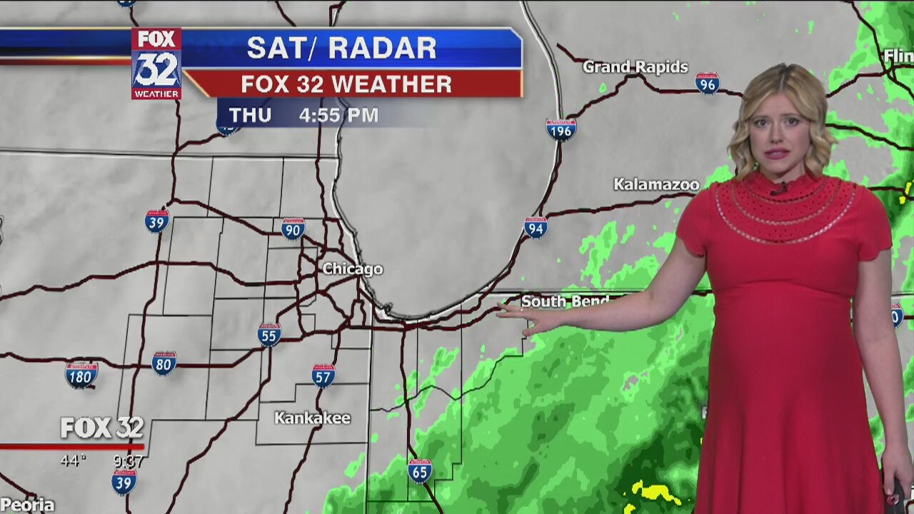 9 p.m. forecast for Chicagoland on April 18th