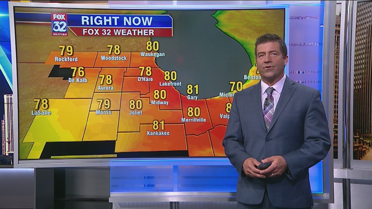 1 p.m. forecast for Chicagoland on June 5th