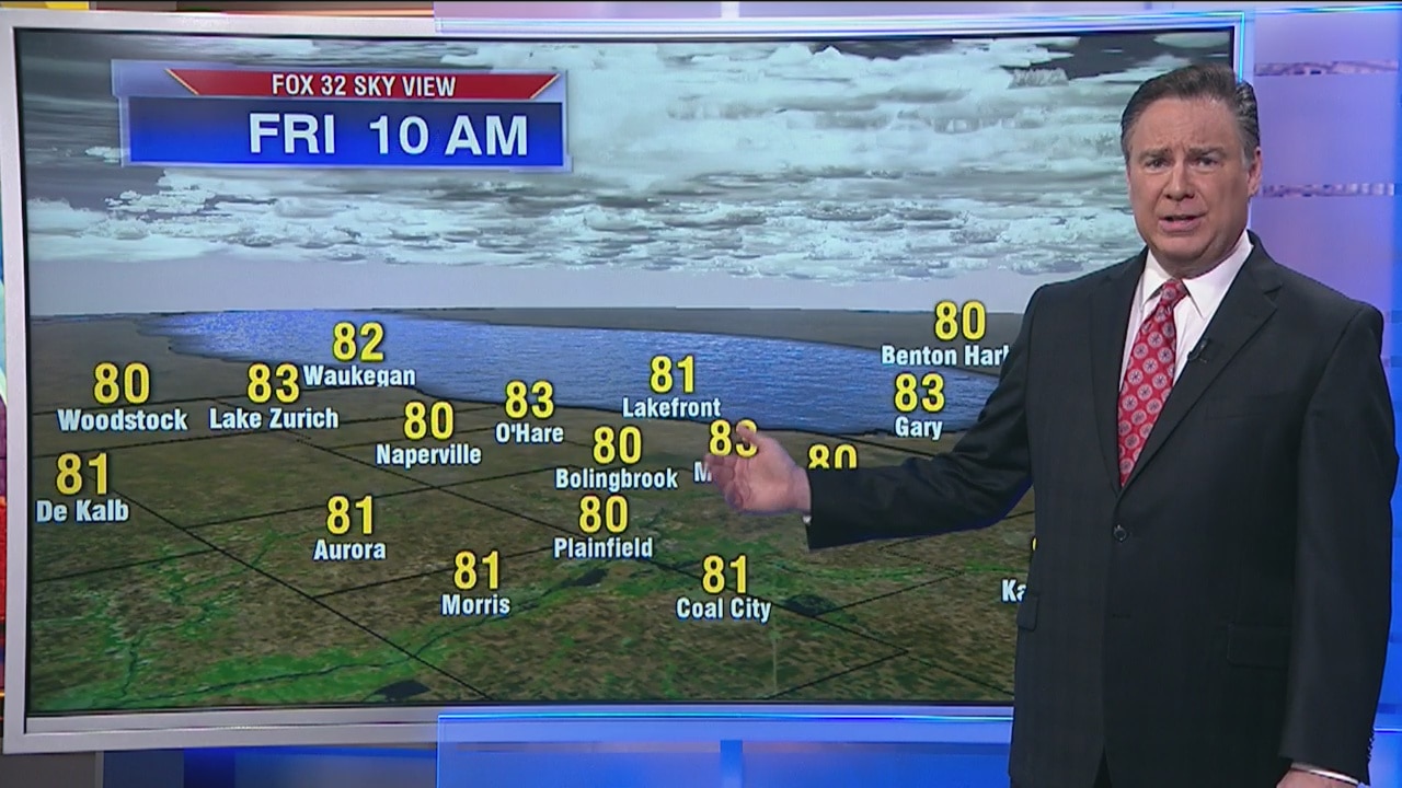 3:30 a.m. forecast for Chicagoland on July 5th