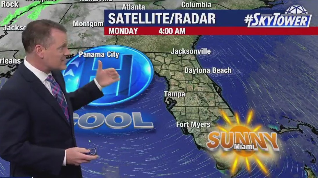 Monday morning forecast