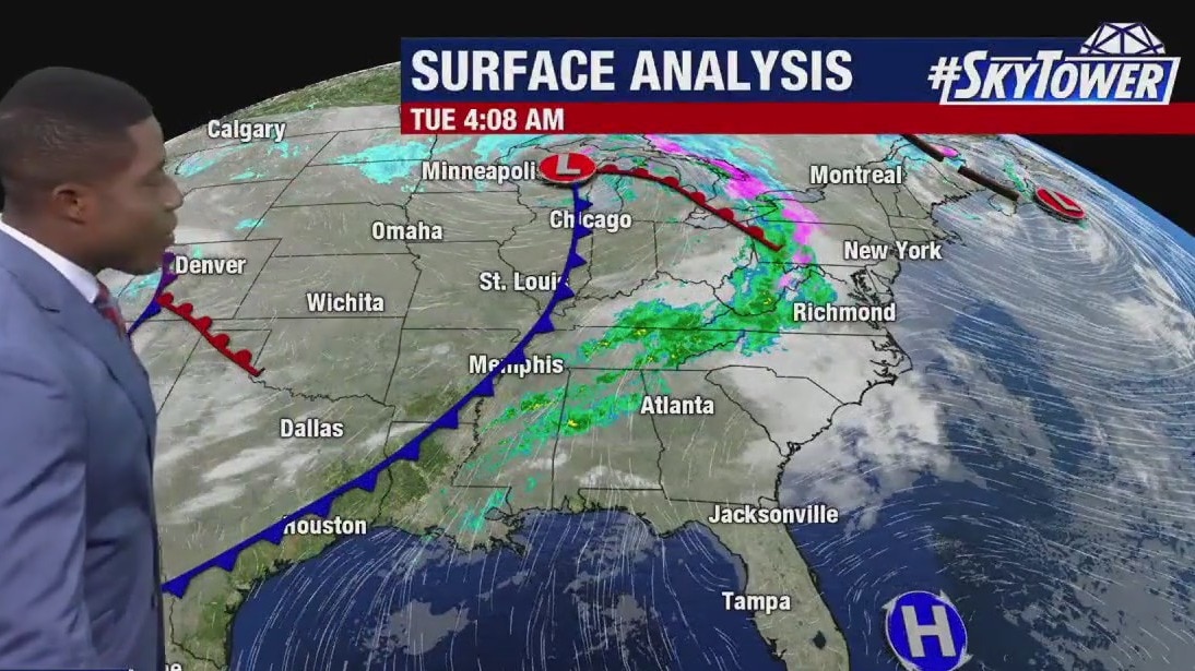 Tuesday morning forecast