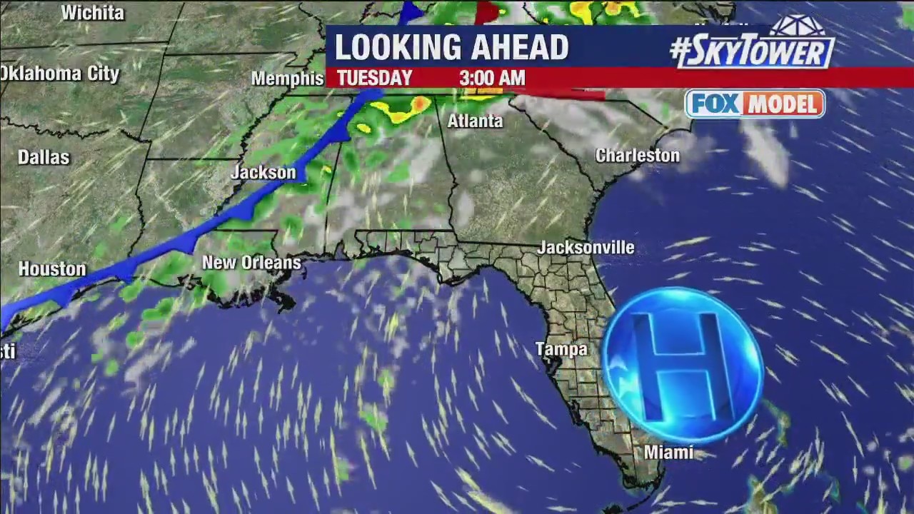 Monday evening forecast