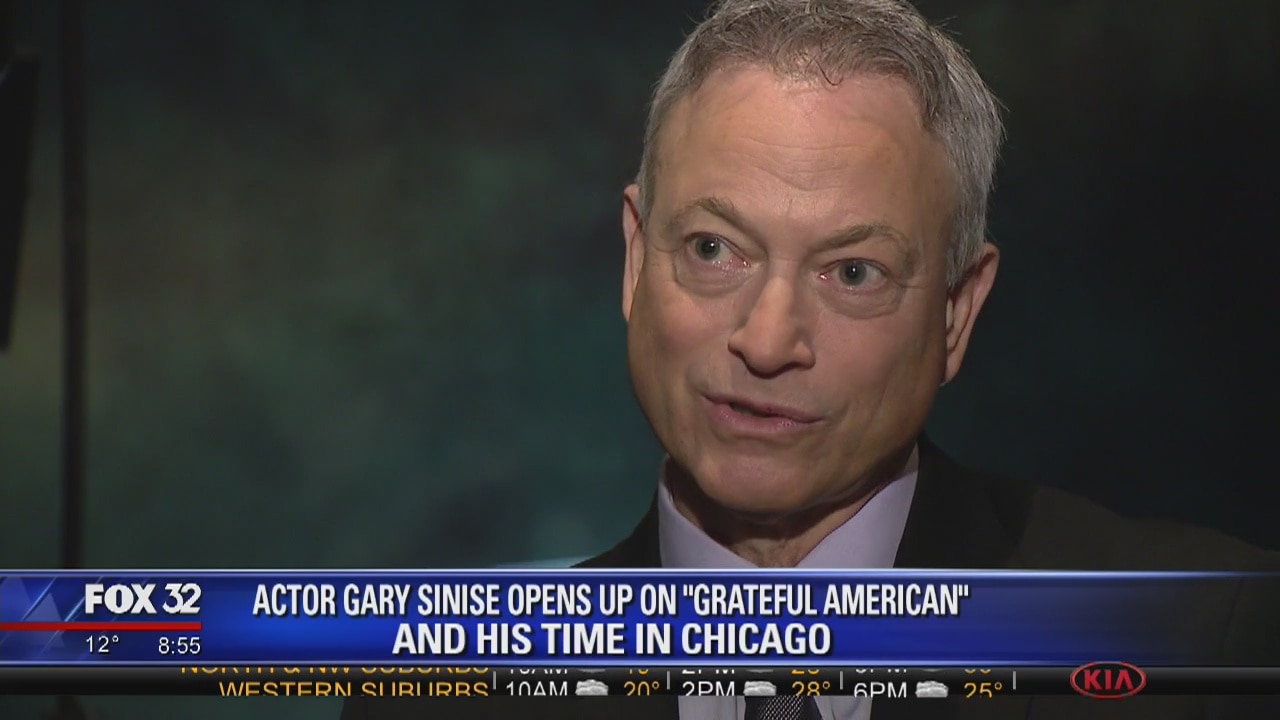 Gary Sinise talks about his new book, time spent in Chicago