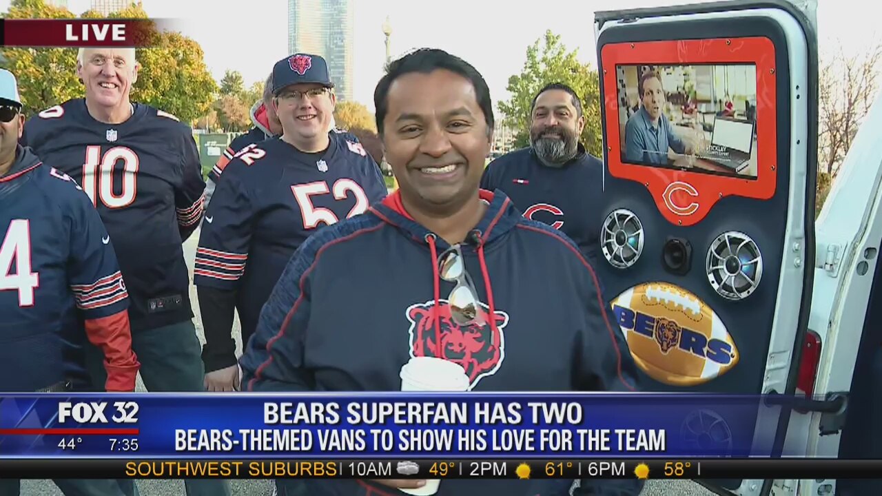 Superfan has 2 Bears-themed vans to show his love for his team