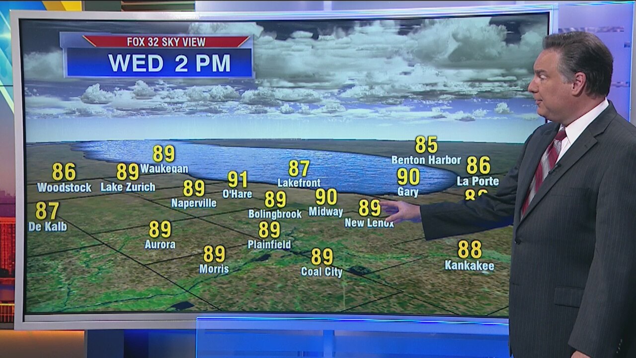 3:30 a.m. forecast for Chicagoland on September 11th