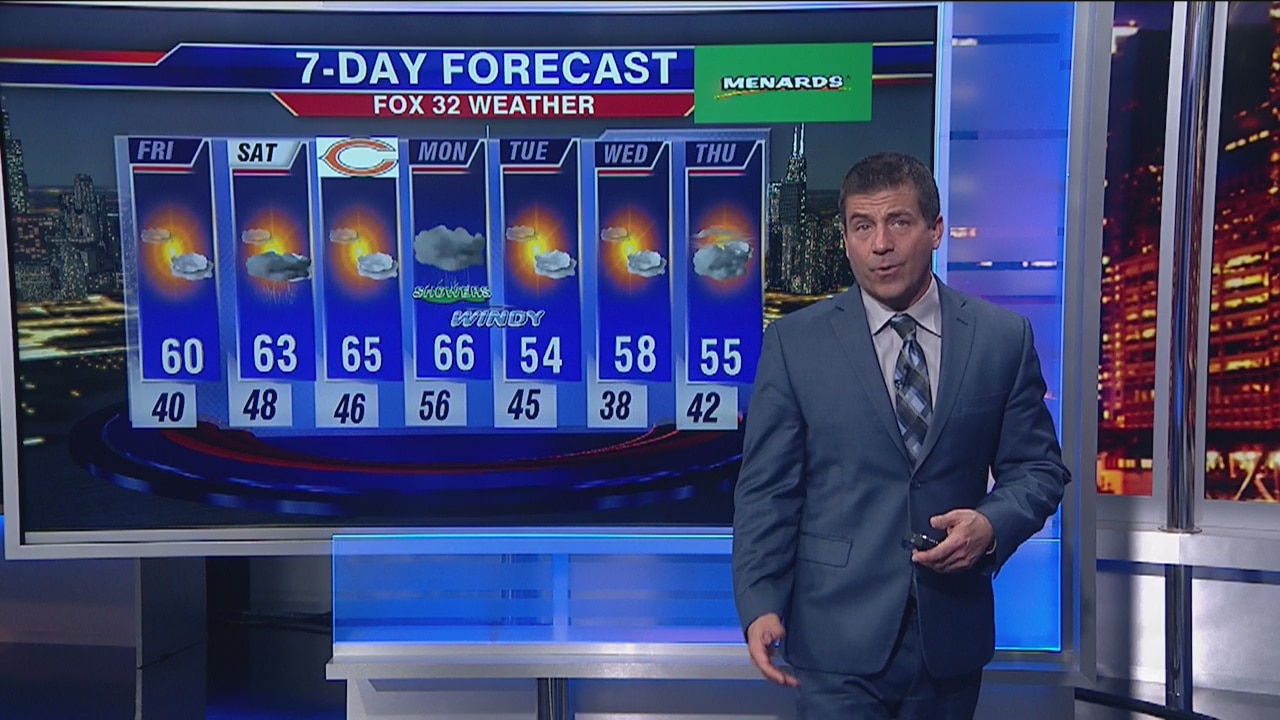 10 p.m. forecast for Chicagoland on Oct. 17