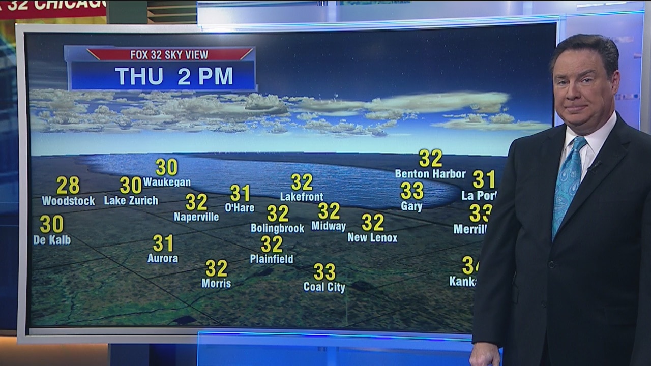 3:30 a.m. forecast for Chicagoland on Nov. 7th