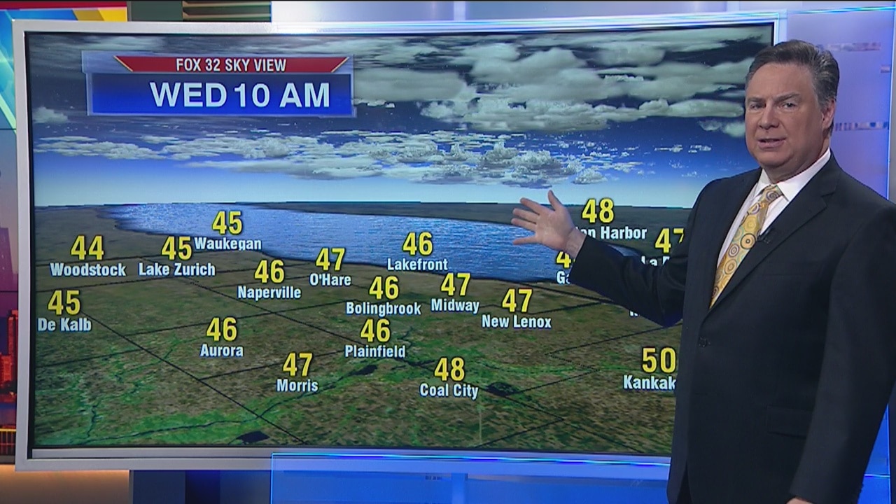 3:30 a.m. forecast for Chicagoland on October 23