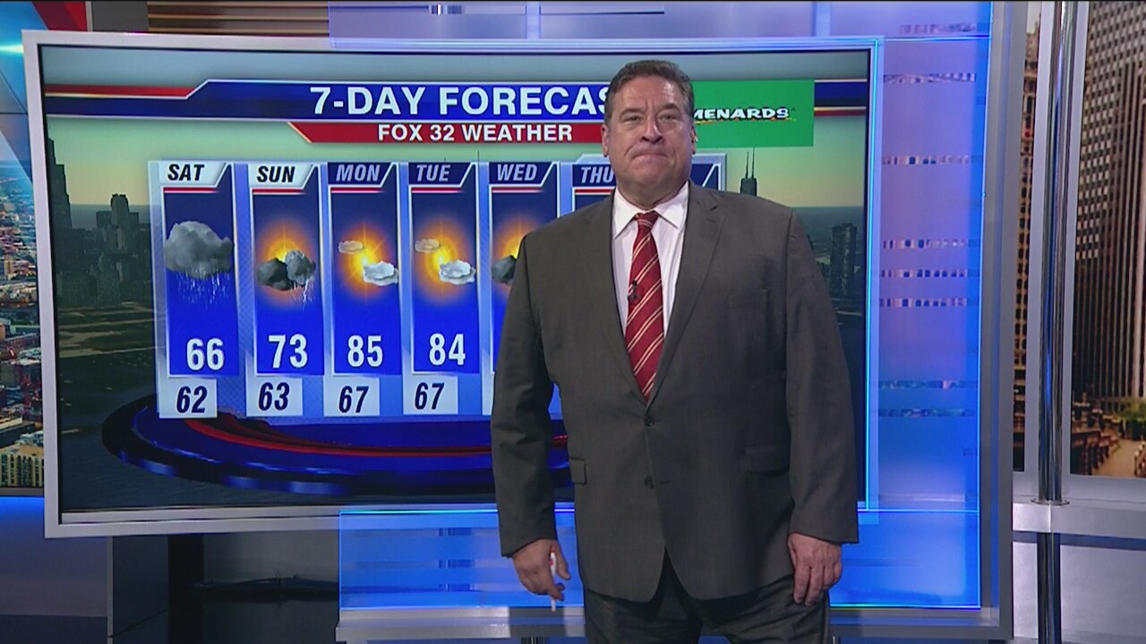 6 p.m. forecast for Chicagoland on Sept. 27