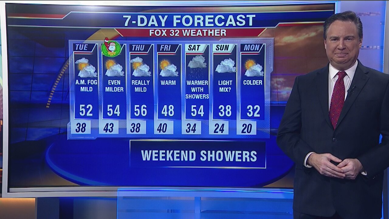 Chicagoland 10 a.m. weather: Dec. 24, 2019